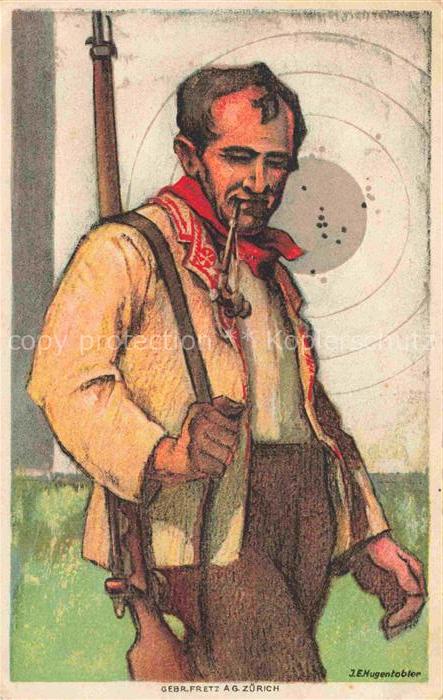 Schuetzenverein Schuetzenfest Sportschuetzen Schweiz Gebr. Fretz Ag Zuerich Mann