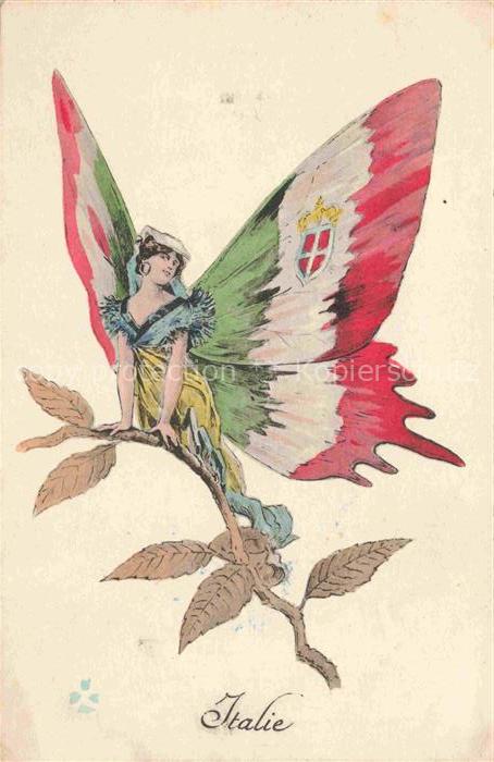 Schmetterlings-AK Italien