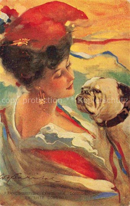 Exhibition Franco-British London 1908 Entente cordiale Frau Hund