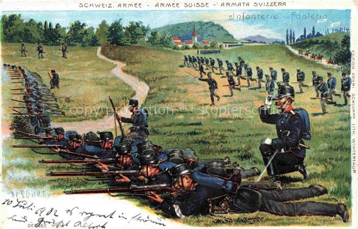 Militaria Schweiz Front Soldaten Armee