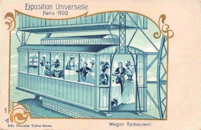 Exposition Universelle Paris 1900 Wagon Restourant