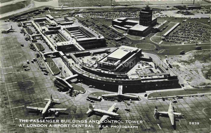 Flughafen Airport Aeroporto London Fassenger Buings Control Zower