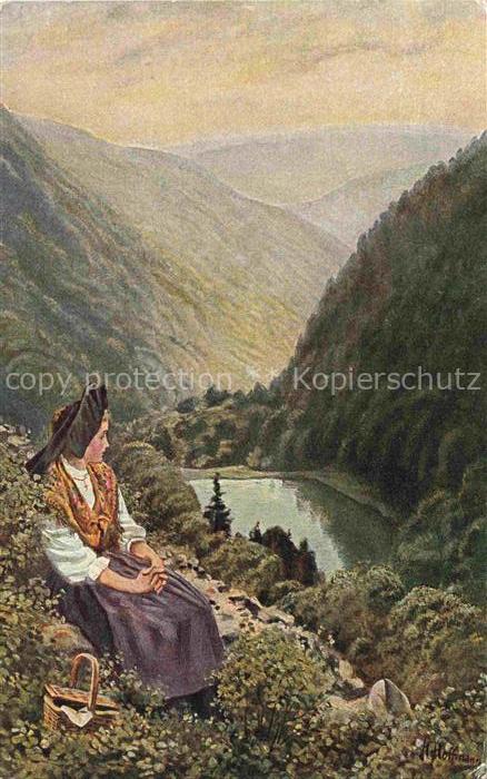 HOFFMANN  Heinrich Kuenstlerkarte Im Muenstertal 68