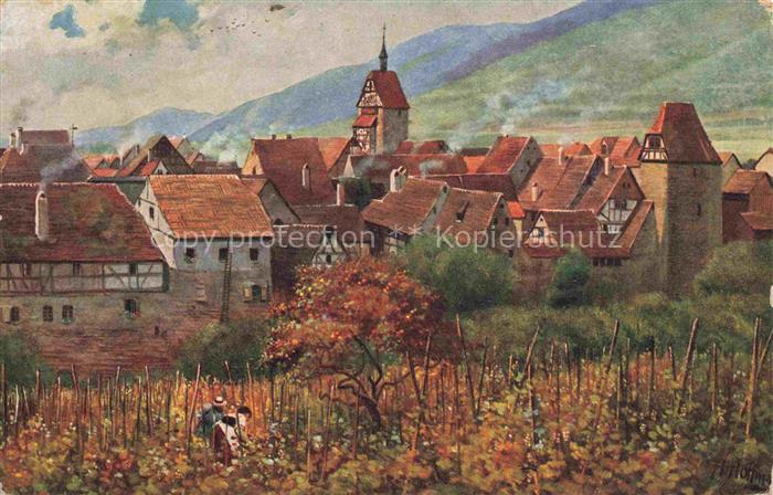 HOFFMANN  Heinrich Kuenstlerkarte Reichenweier