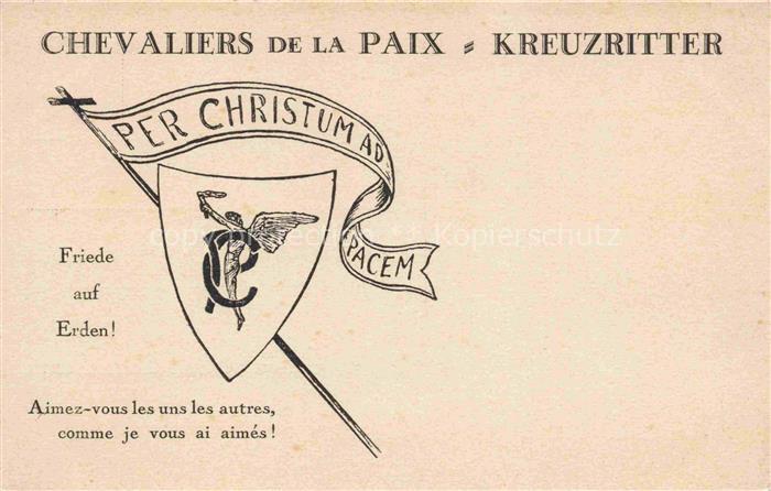 Christliches Christianity Religion Chevaliers de la Paix Kreuzritter