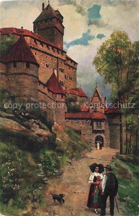 HOFFMANN  Heinrich Kuenstlerkarte Hohtoenigsburg