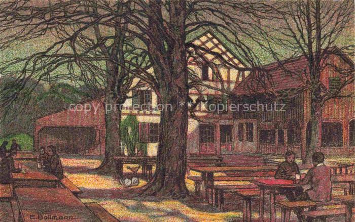 Bollmann E. Kuenstlerkarte Bruderhaus bei Winterhur