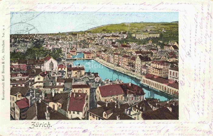 Goldfensterkarte Nr. 91 Zürich