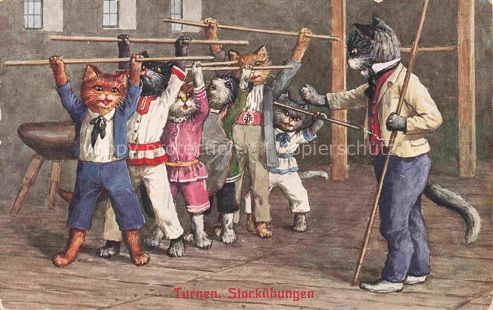 Vermenschlicht Karzen Turnen Stockuebungen