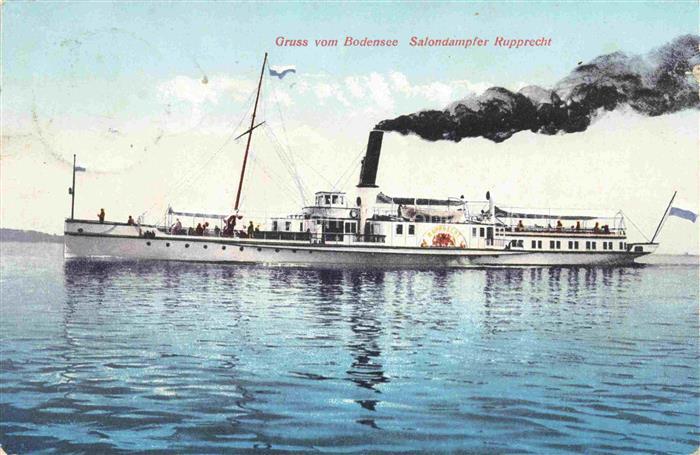 Dampfer Seitenrad Bodensee Salondampfer Rupprecht