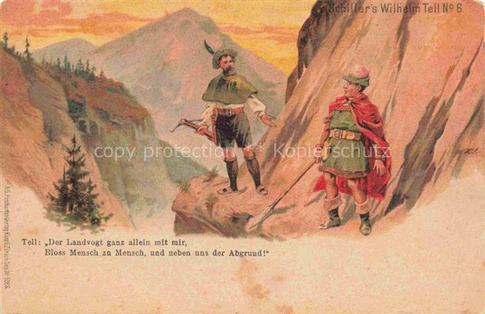 Verlag Kuenzli Zuerich Nr. 5066 Schillers Wilhelm Tell Nr. 6