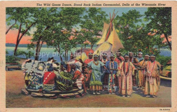 Indianer Native American Wild Goose Dance Strand Rock Ceremonial