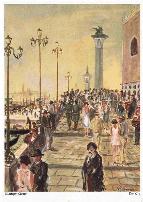 Klemm Walter Kuenstlerkarte Venedig