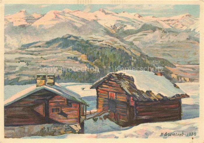 Wieland Hans Beat Kuenstlerkarte In Odersaxen