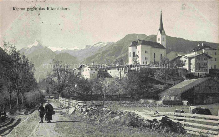 Kaprun AT Ortspartie Kirche Kitzsteinhorn