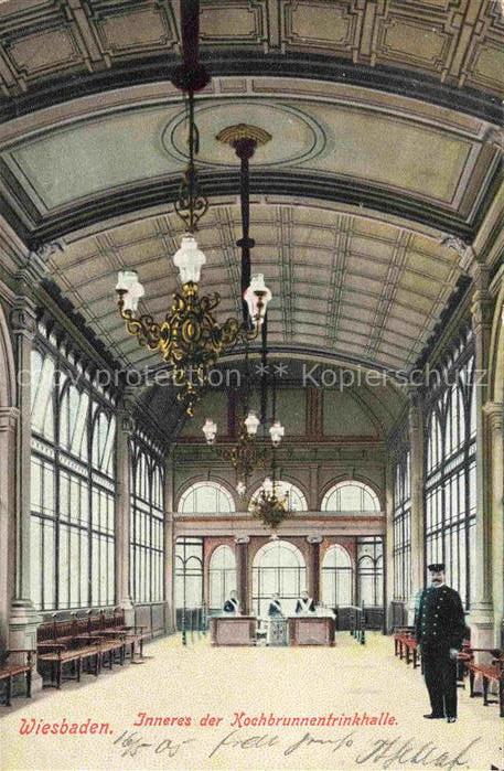 WIESBADEN Inneres der Kochbrunnentrinkhalle