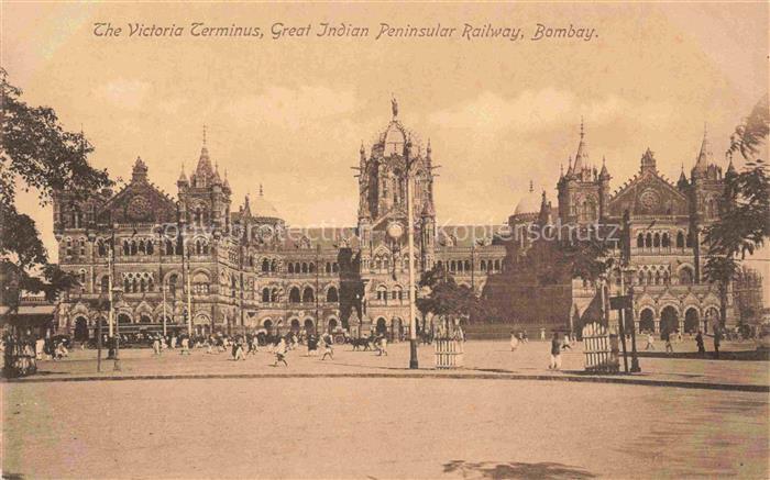 Bombay MUMBAI India The Victoria Terminus Great Indian Peninsular Railway