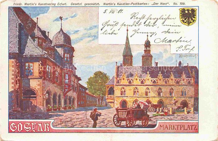 GOSLAR Harz Niedersachsen Marktplatz