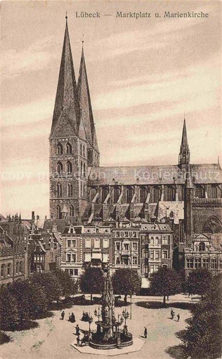 LueBECK  CITY Marktplatz und Marienkirche