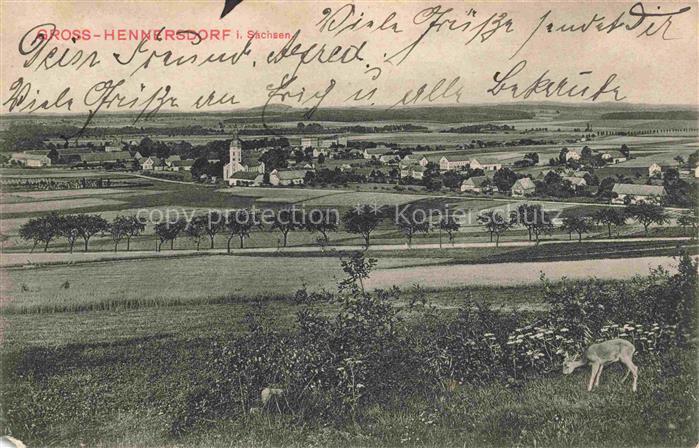 Grosshennersdorf Gross-Hennersdorf Goerlitz Sachsen Panorama