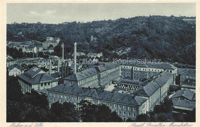 MEIssEN Elbe Sachsen Staatl Porzellan Manufaktur