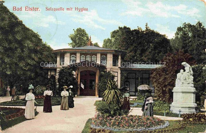 BAD ELSTER Vogtland Sachsen Salzquelle mit Hygiea