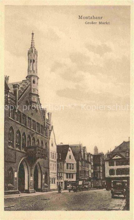 Montabaur Westerwald Ortspartie Rathaus