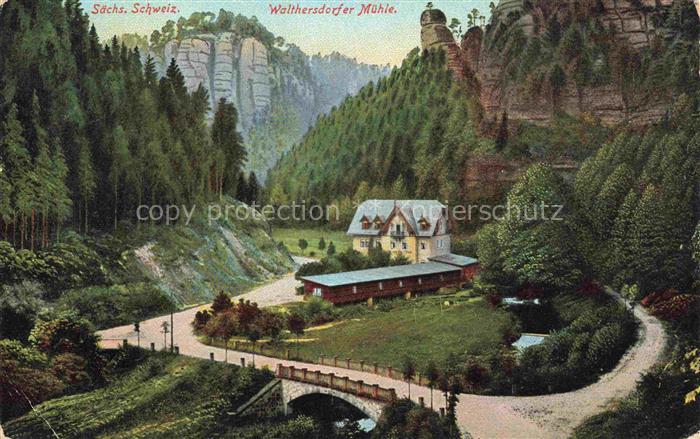 Waltersdorfer-Muehle Neustadt Sachsen Panorama