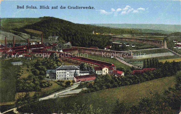 Bad Sulza Thueringen Blick auf die Gradierwerke