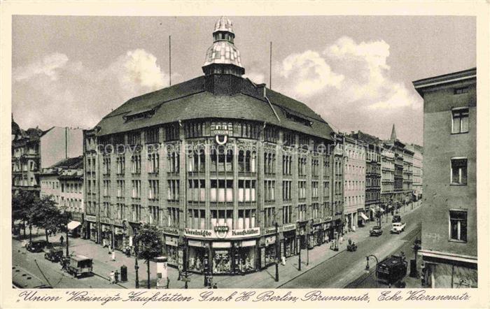 BERLIN  CITY Union Vereinigte Kaufstaetten Brunnenstr Ecke Veteranenstr