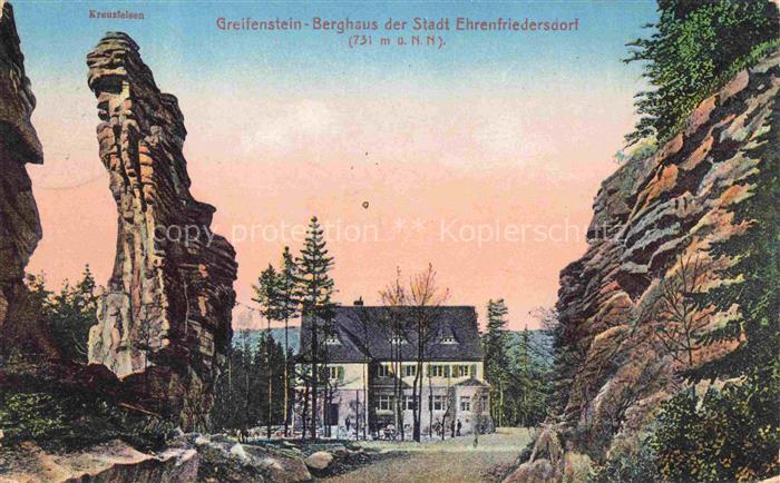 Ehrenfriedersdorf Erzgebirge Greifenstein Berghaus Kreuzfelsen