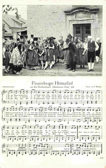 Finsterbergen Bad Gotha Thueringen Kirchweihspiel Schulmeister Zahn Heimatliedte