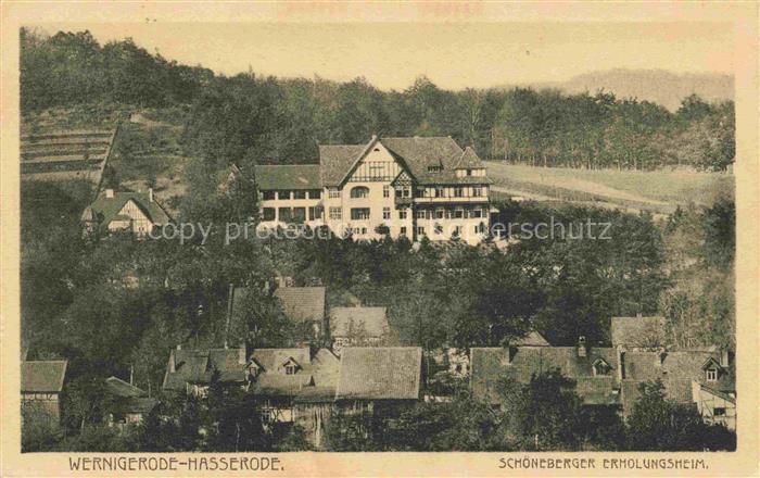 Hasserode Wernigerode Schoenberger Erholungsheim