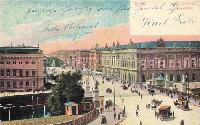 BERLIN  CITY Schlossbruecke Universitaet