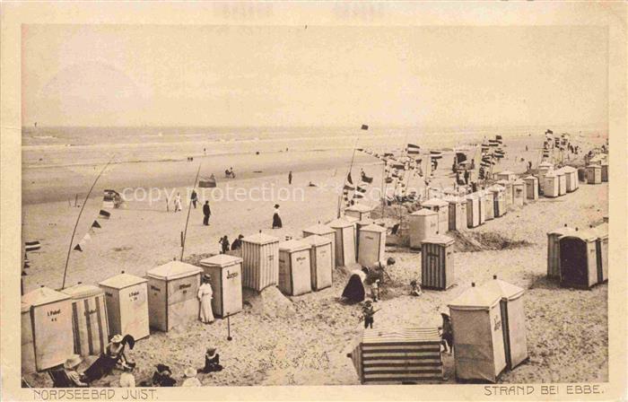 JUIST Nordseebad Strand bei Ebbe