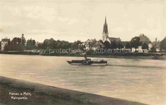 HANAU Main Mainpartie Kirche