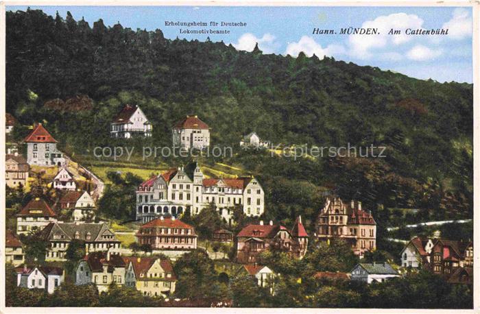 Hann. Muenden Am Cattenbuehl Erholungsheim fuer Deutsche Lokomotivbeamte