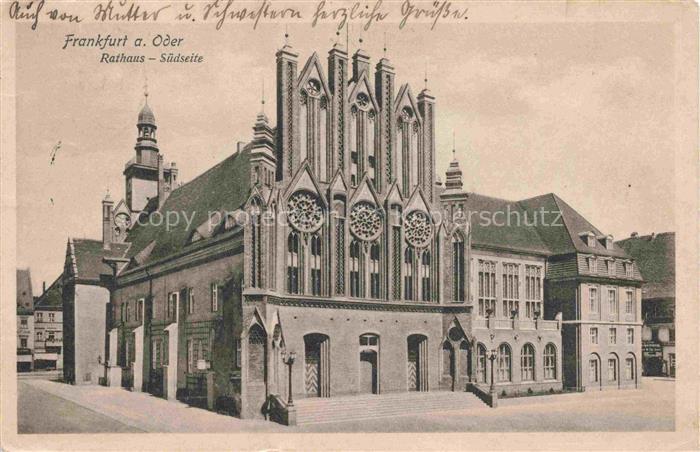 FRANKFURT ODER Rathaus Suedseite