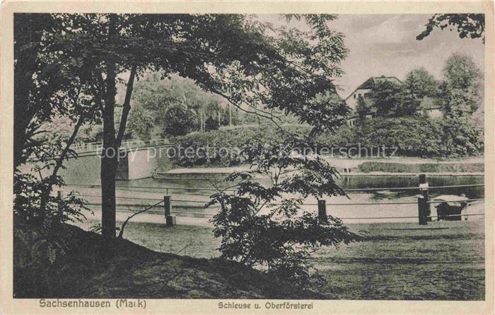 Sachsenhausen GEDENKSTaeTTE Oranienburg Mark Brandenburg Schleuse und Oberfoers