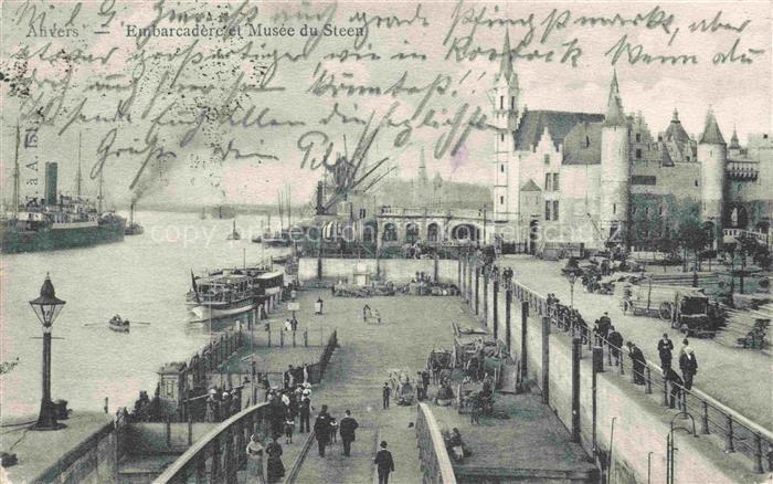 ANVERS Antwerpen Embarcadere et Musee du Steen