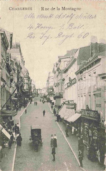 CHARLEROI Belgie Rue de la Montagne