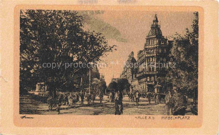 HALLE  SAALE Riebeckplatz
