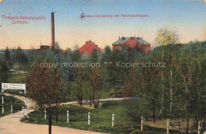 Zeithain Meissen Sachsen Truppenuebungsplatz Garnison Verwaltung mit Mannschafts