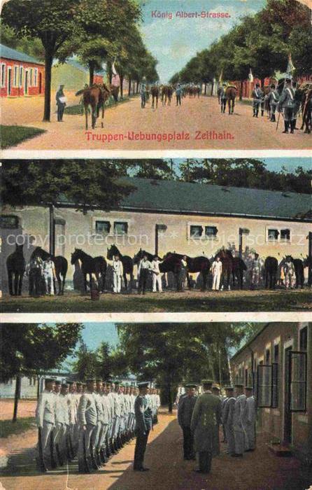 Zeithain Meissen Sachsen Truppenuebungsplatz Koenig Albert Strasse Kavalleristen