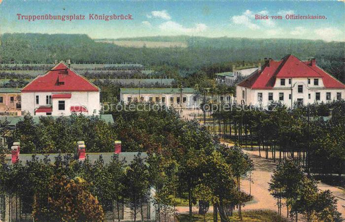 Koenigsbrueck Sachsen Blick vom Offizierskasino