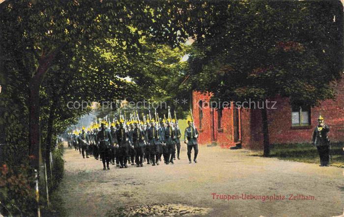 Zeithain Meissen Sachsen Truppenuebungsplatz Marschkolonne