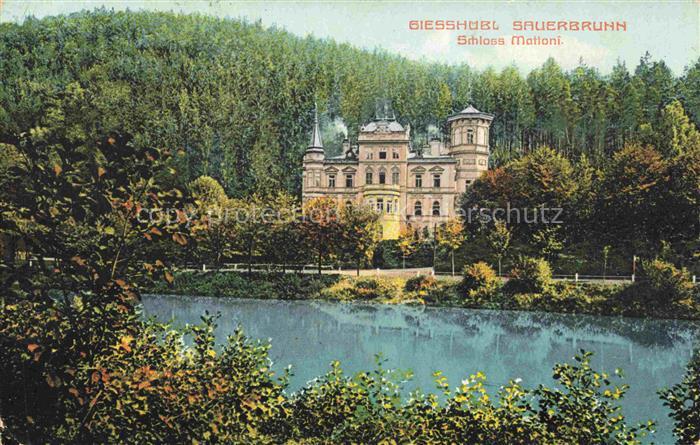 Sauerbrunn Bilin Bilina CZ Schloss Malloni