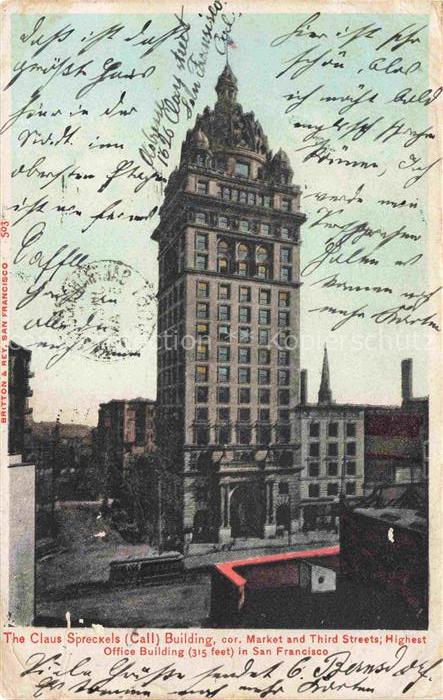 SAN FRANCISCO California USA The Claus Spreckels Building