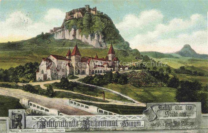 SINGEN Hohentwiel Festspielhalle Hohentwiel Kuenstlerkarte