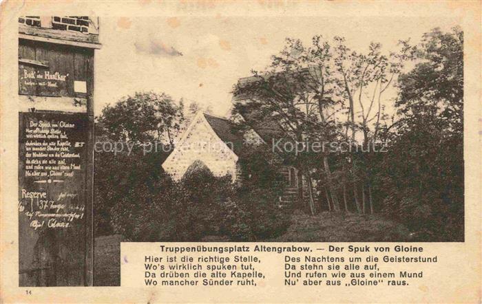 Altengrabow  Alten-Grabow Kaserne Jerichower Land Der Spuk von Gloine